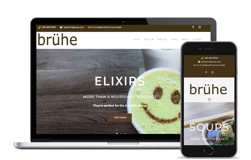 calgary-restaurant-website design